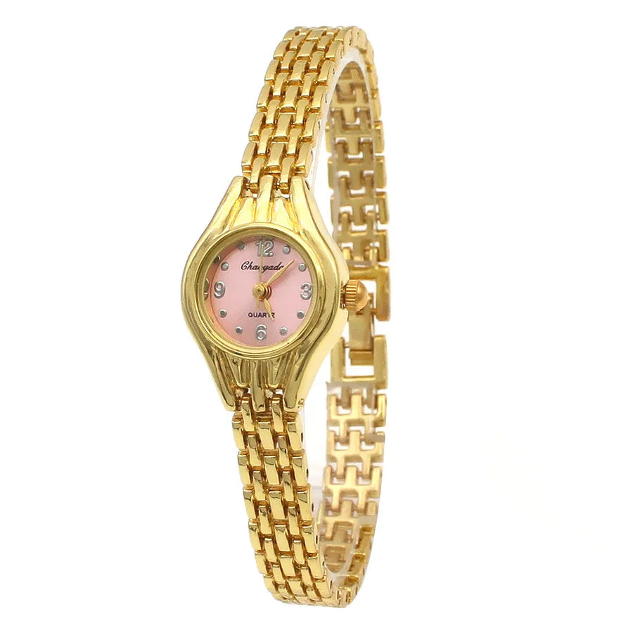 Casual Round Buckle Quartz Watch Women's Watches