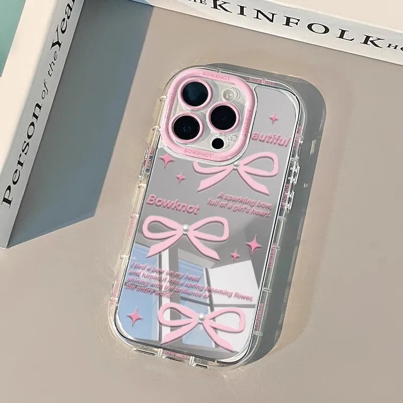 tpu Letter Bow Knot Cartoon Style Cute Phone Cases Phone Accessories