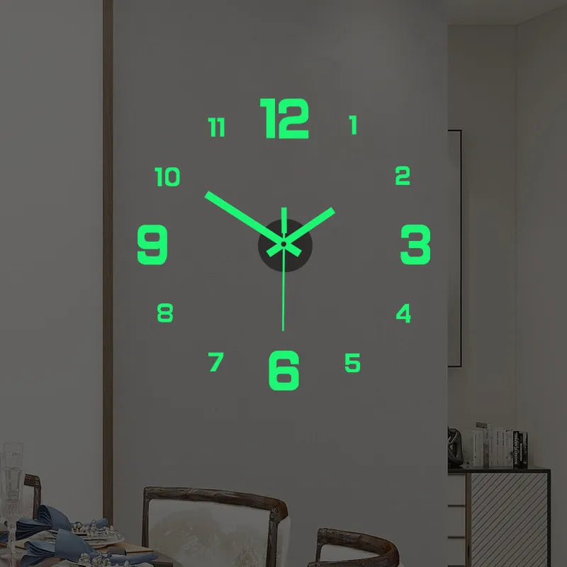 fashion round arylic wall clock