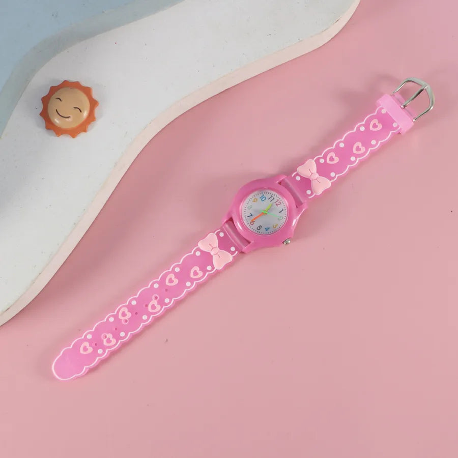 New PVC Color Case Cartoon Children's Quartz Watch Cute Creative Toy Watch Primary School Boys Girls Watch