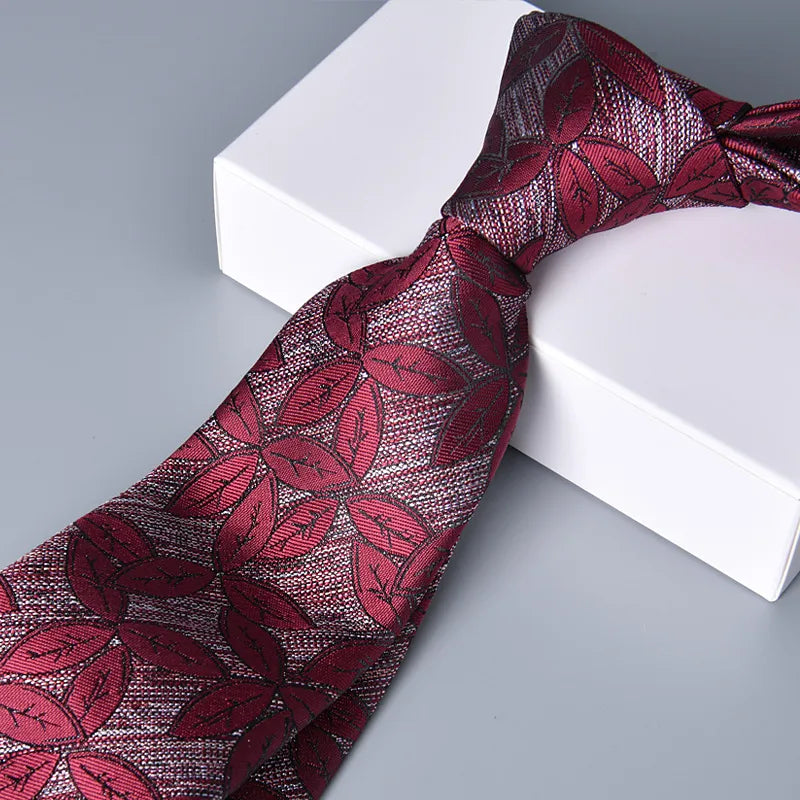 business animal flower polyester yarn men's tie