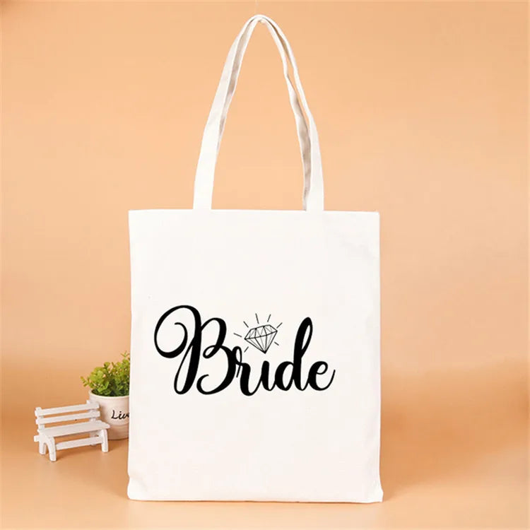 letter linen party gift bags