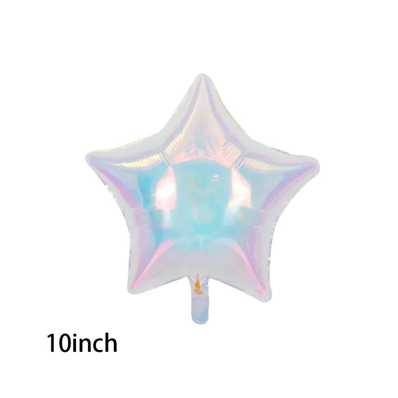 Birthday Casual Sweet Star Heart Shape Butterfly Aluminum Film Party Festival Balloons