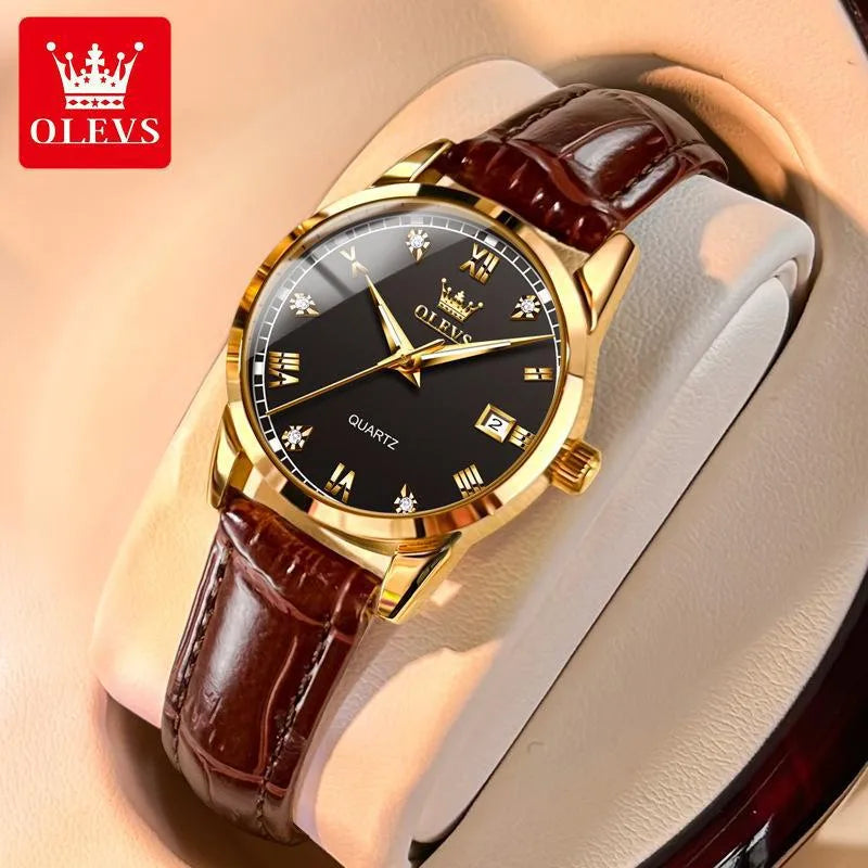 Business Solid Color Buckle Quartz Women's Watches