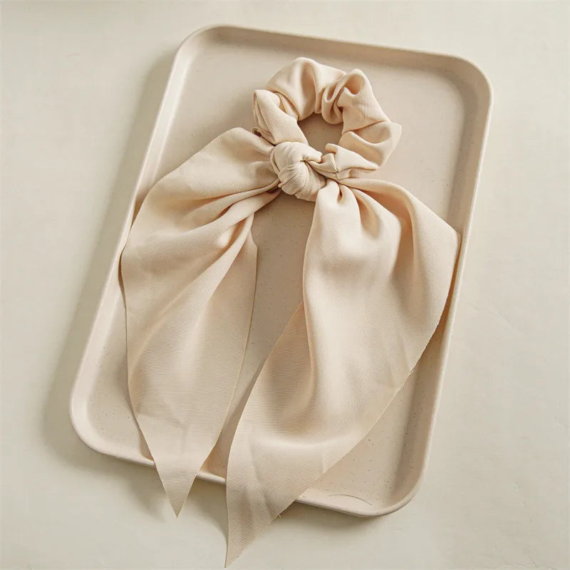 Elegant Lady Women's Solid Color Nylon Hair Tie