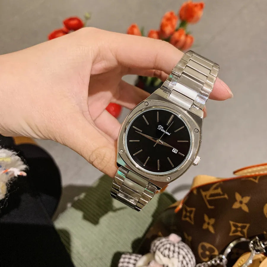 Simple Style Color Block Single Folding Buckle Quartz Watch Women's Watches