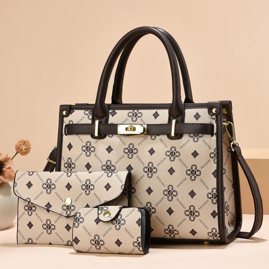 [Women's Bag Wholesale]  New Women's Bag Women's Large Capacity Handbag Middle-aged Mother Shoulder Crossbody Bag