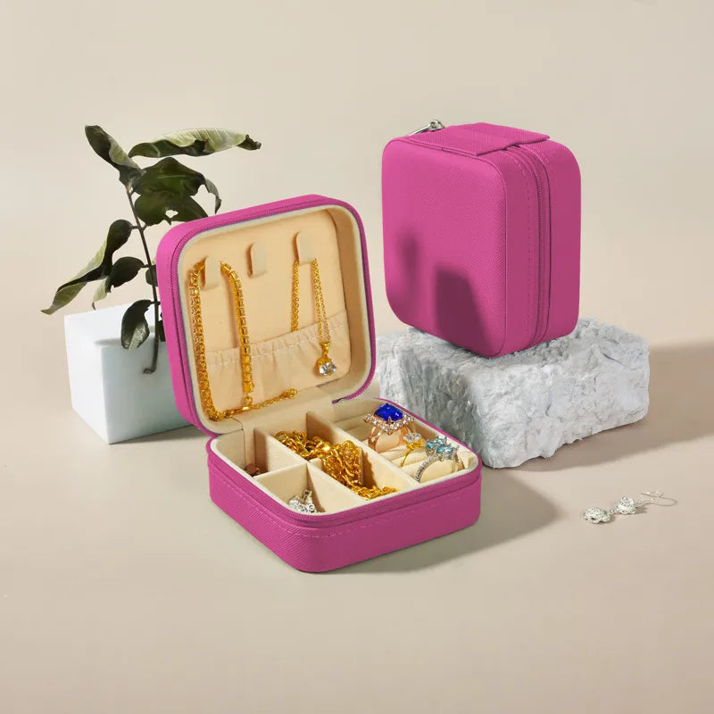 1 Piece Flannel Elegant Simple Style Home Daily Solid Color Jewelry Boxes