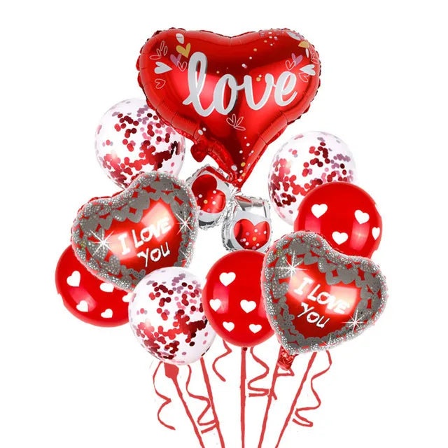 Valentine'S Day IG Style Letter Heart Shape Aluminum Film Party Festival Balloons