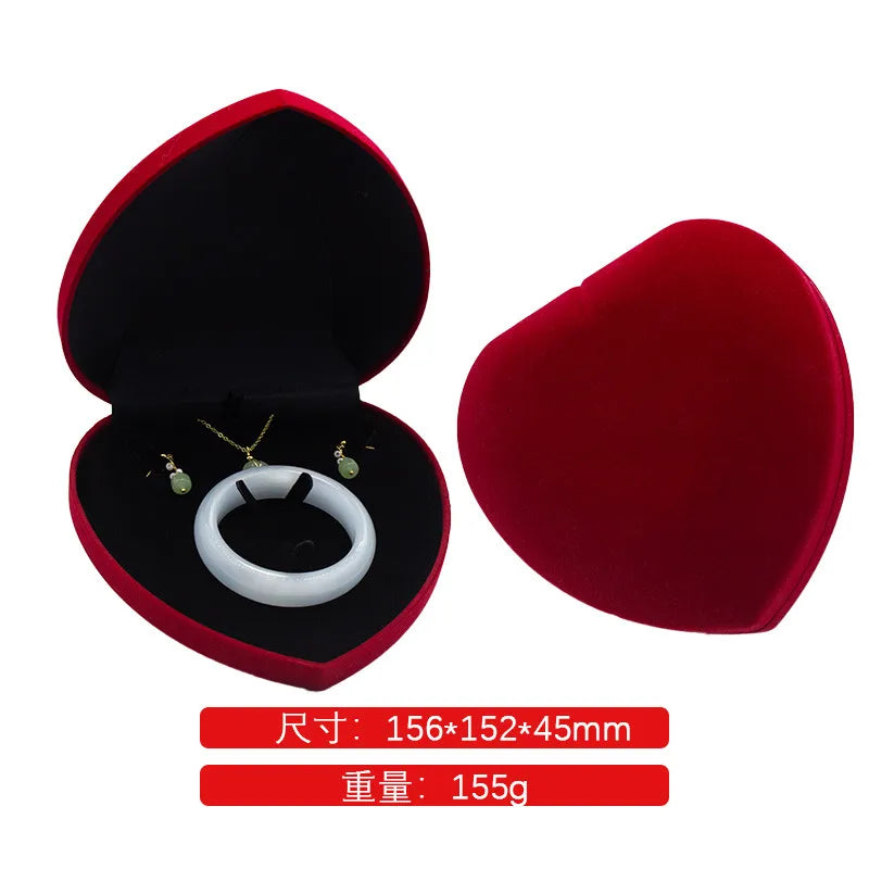 1 Piece Flannel Simple Style Daily Valentine'S Day Solid Color Jewelry Boxes