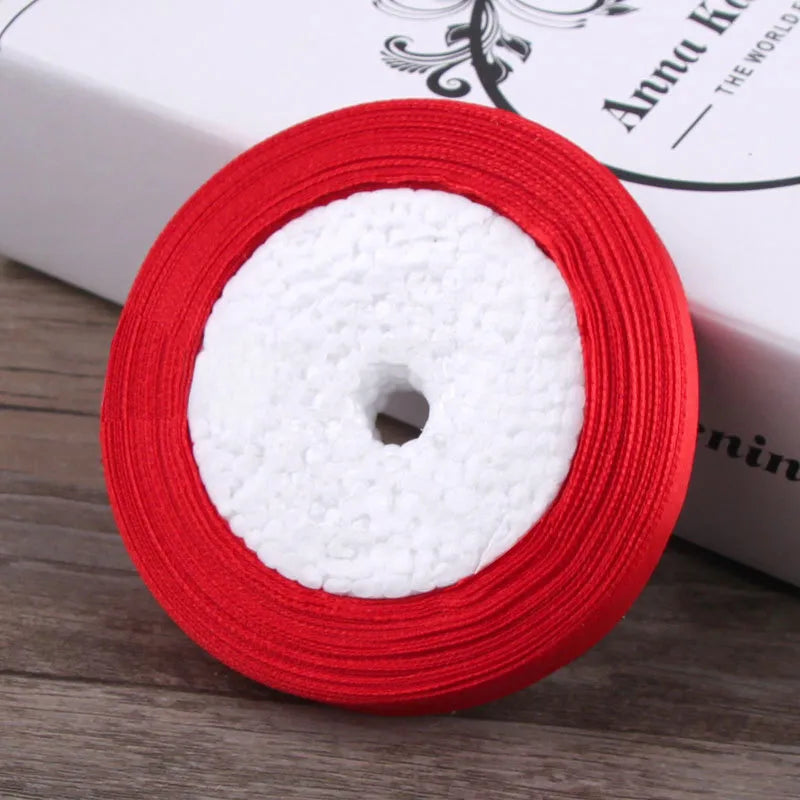 6mm Wide Ribbon Red Ribbon Fabric Ribbon 6mm Packaging Woven Hair Ribbon Thin Ribbon Headwear Hair Accessories Gold Line Ribbon