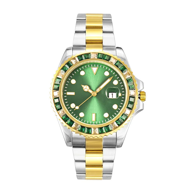 Business Solid Color Folding Buckle Quartz Watch Men's Watches