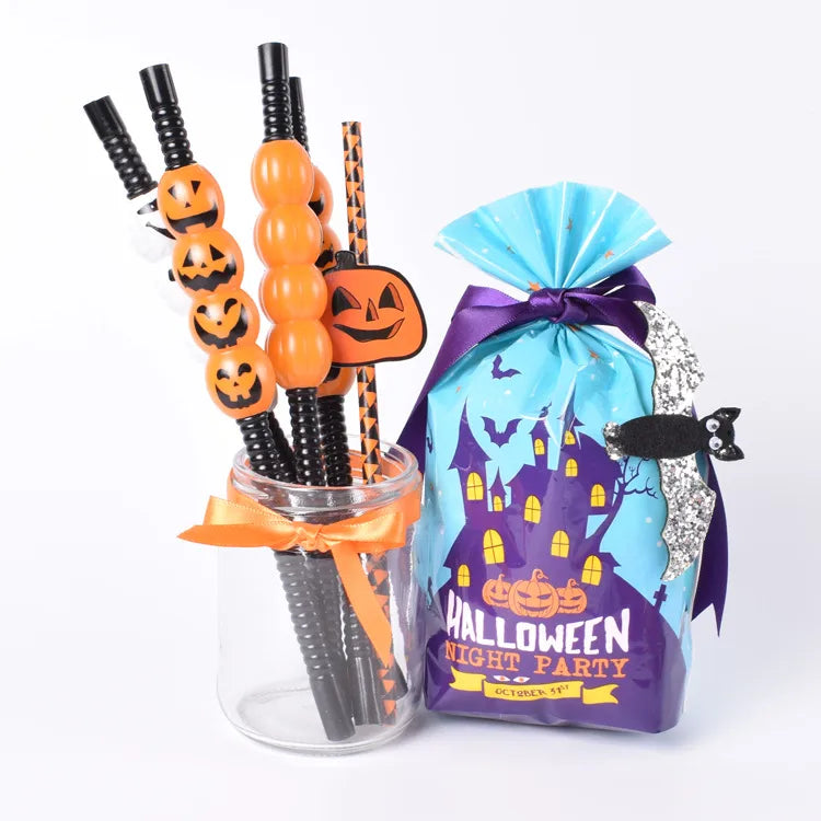 Halloween Funny Pumpkin letter Cat PE Party Gift Wrapping Supplies