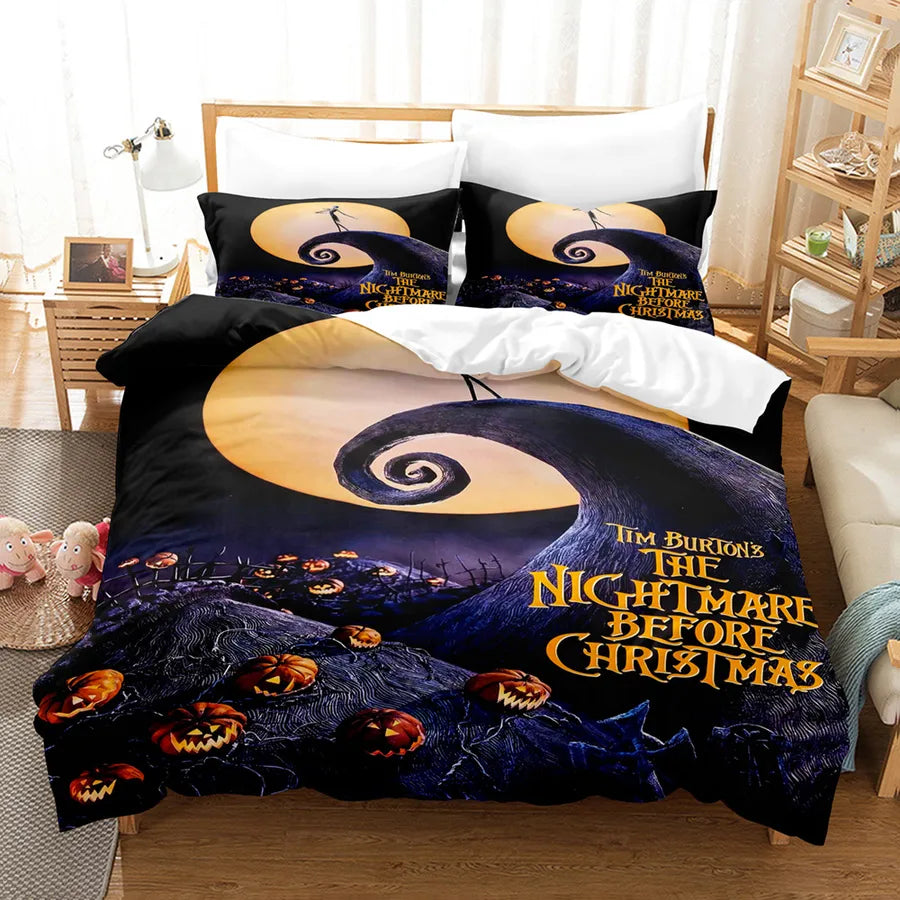 Halloween Casual Pumpkin Castle chemical fiber Beddings Bedding