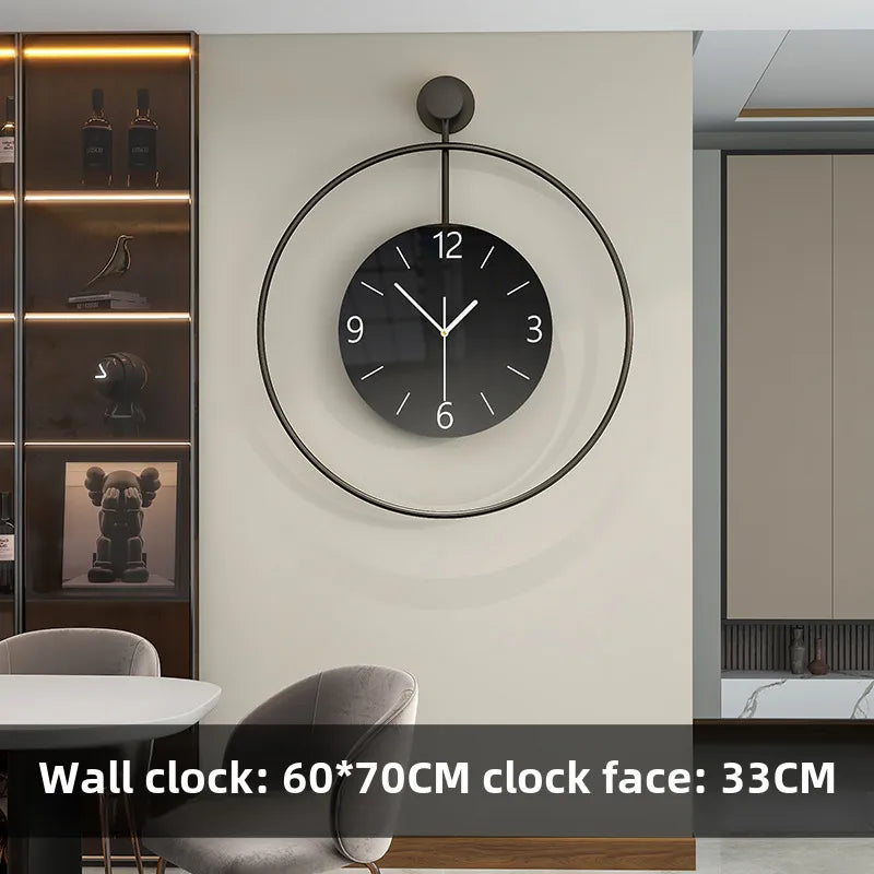 Internet Celebrity Creative Wall Clock Living Room Entrance Background Decoration Clock Wall Hanging Home Modern Simple Art Clock