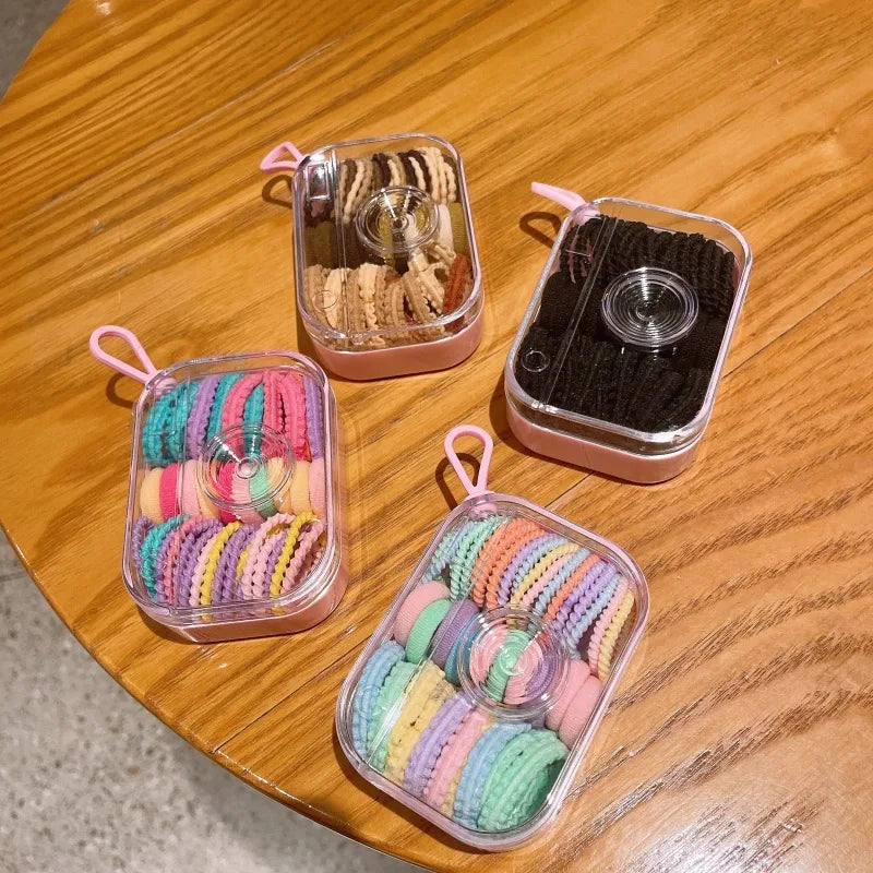Simple Style Girl'S Camera Cloth Stripe Hair Tie