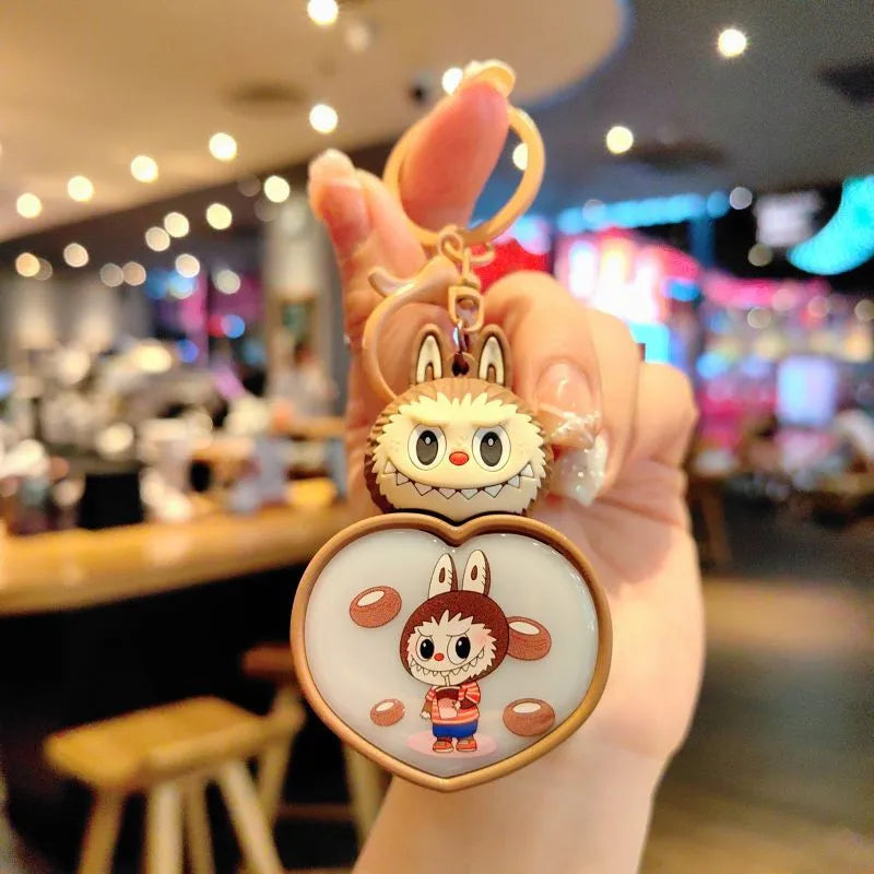 1 Piece Cute Cartoon Character Plastic Unisex Bag Pendant Keychain