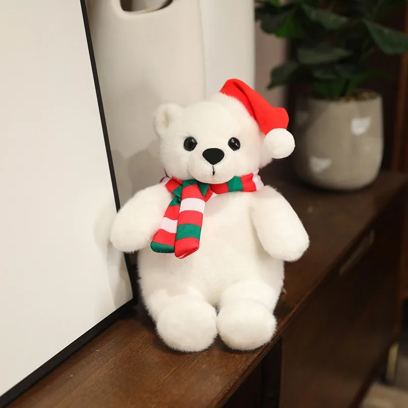 Christmas Decorative Cushion Santa Claus Toy Apple Peaceful Fruit Christmas wreath Cushion Gingerbread Man Cartoon Style