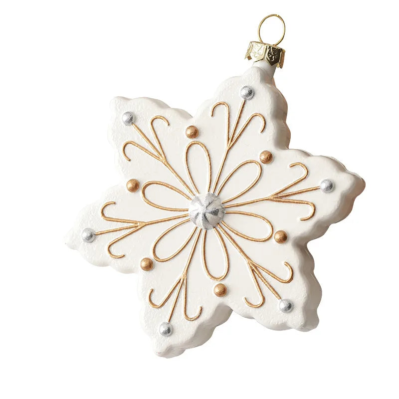 New Christmas Decorations Creative Snowflake Christmas Tree Hanging Ornaments Scene Arrangement Props Festive PVC Decoration