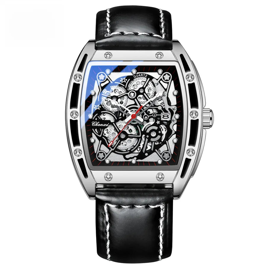 Dawn New Business Cool Calendar Barrel Men's Watch Luminous Waterproof   Live Quartz Watch