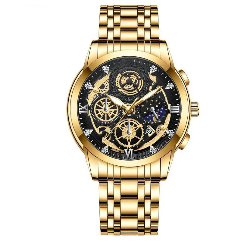 business star double side snaps quartz men's watches