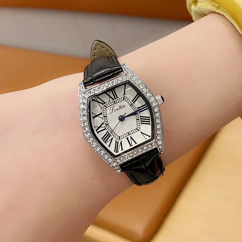 Casual Elegant Simple Style Solid Color Buckle Quartz Women's Watches