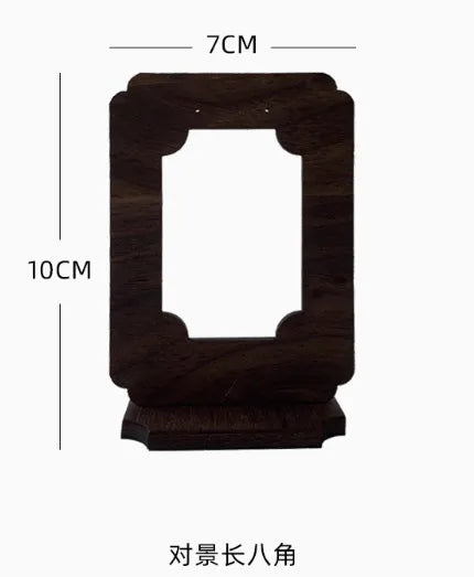 Retro Walnut Jewelry Display Stand Chinese Style Bracelet Earring Holder Ring Tray For Photography Accessories Showcase