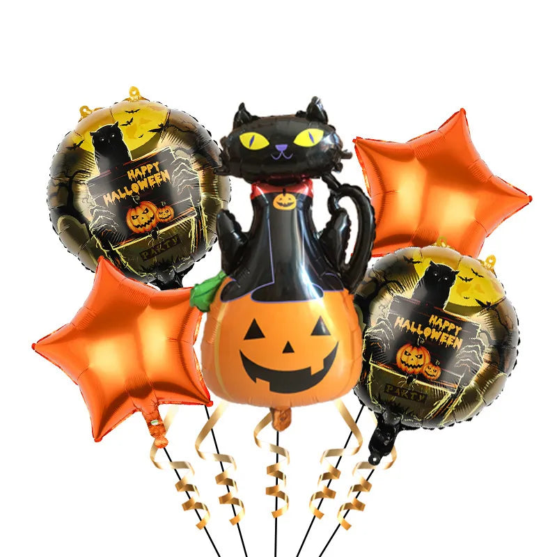 halloween geometric aluminum film party balloon