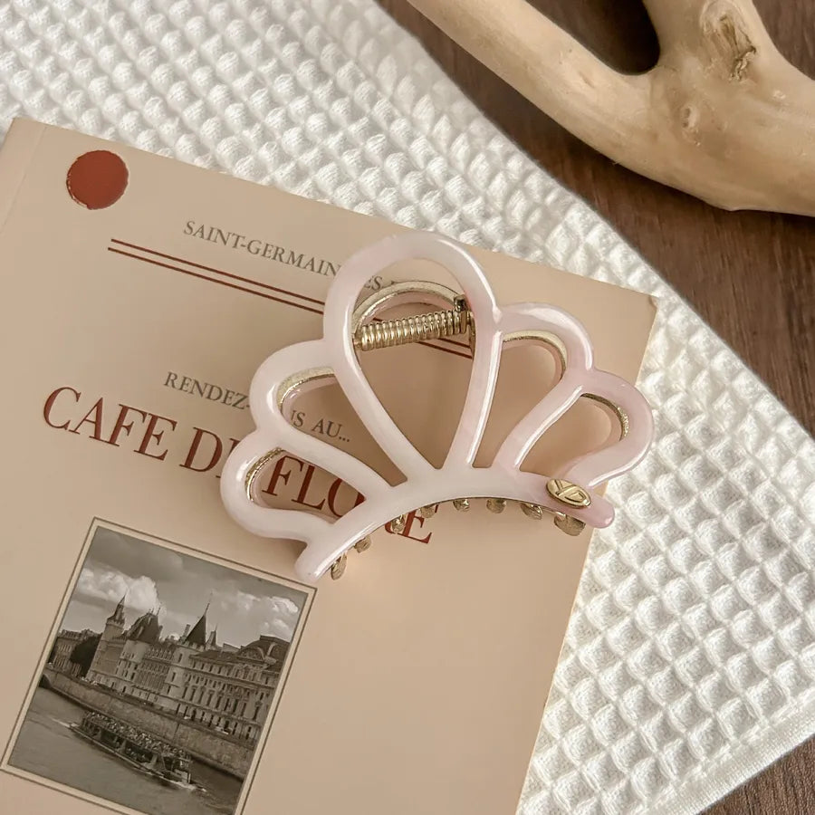 New Metal Crown Hair Clip Simple Versatile Medium Size Alloy Hair Gripper Small Size Top Clip Hair Accessory For Women