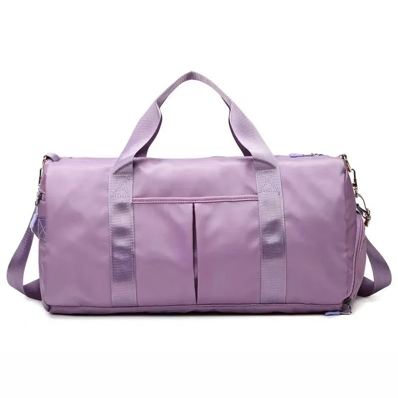 Short-distance Large-capacity Travel Bag Business Travel Luggage Bag Sleeve Tie Rod Sports Fitness Bag Yoga Portable Water-repellent