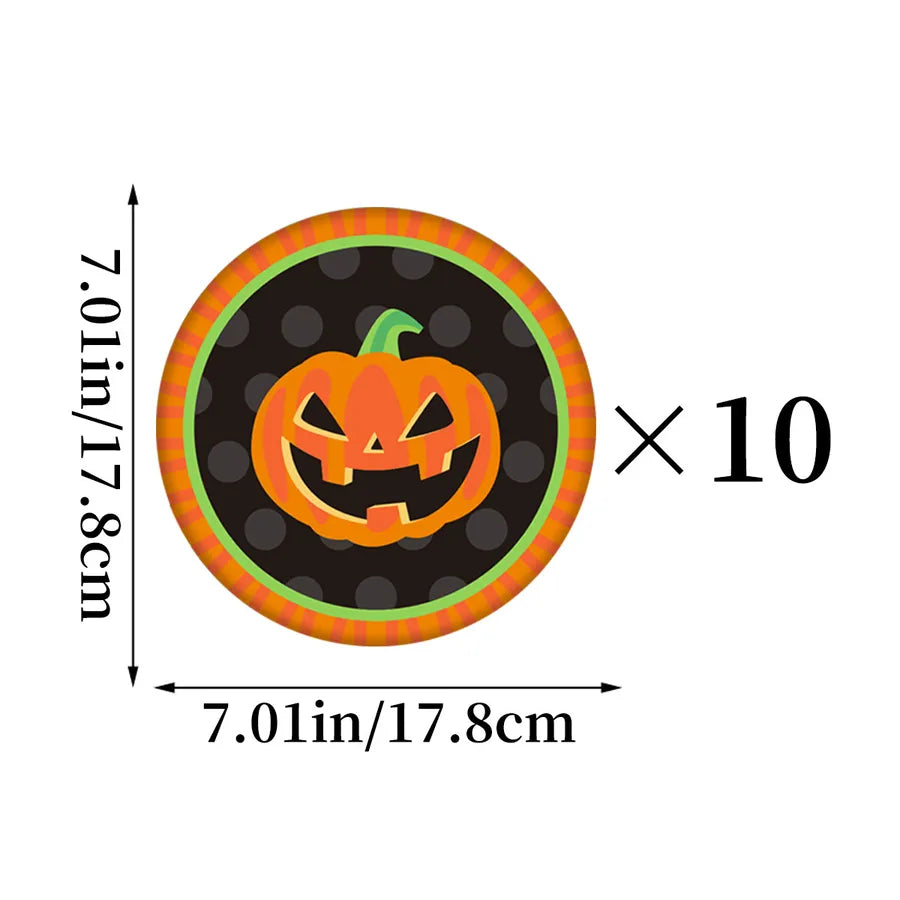 Halloween Cartoon Style Pumpkin Bat 1 Set