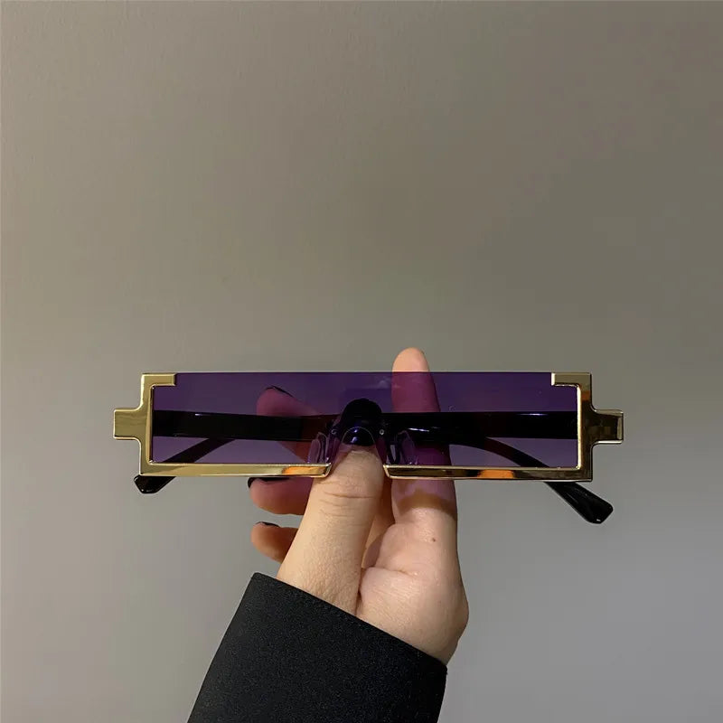 Retro Classic Style Rectangle Resin Square Full Frame Women's Sunglasses