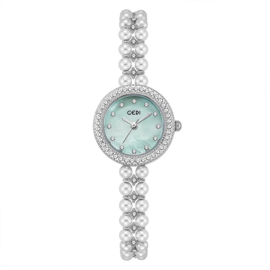 Goldie Light Luxury Diamond-encrusted Fritillaria Women's Watch Niche Chinese High-end Feeling Beads Wrist Watch Women's Bracelet Quartz Watch