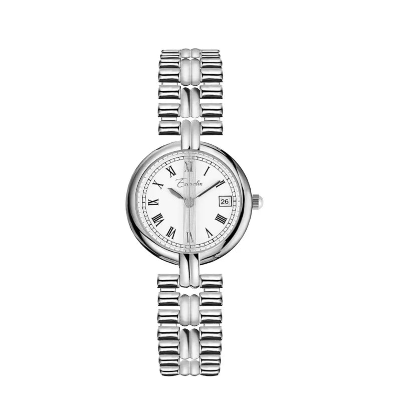 casual solid color jewelry buckle quartz women's watches