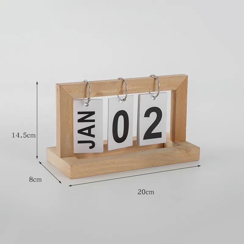 Simple Style Number Solid Color Wood Artificial Decorations