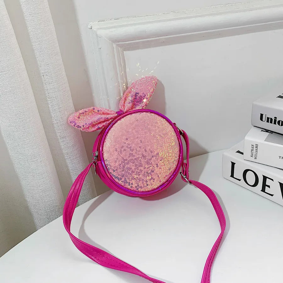 Children's small bag sequin messenger bag colorful shiny girl cute cartoon fashion princess bag shoulder bag