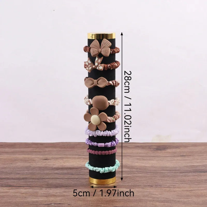 Head Rope Hair Ring Storage Rack Vertical Bracelet Bracelet Jewelry Counter Display Props Cylindrical Jewelry Rack  Hair