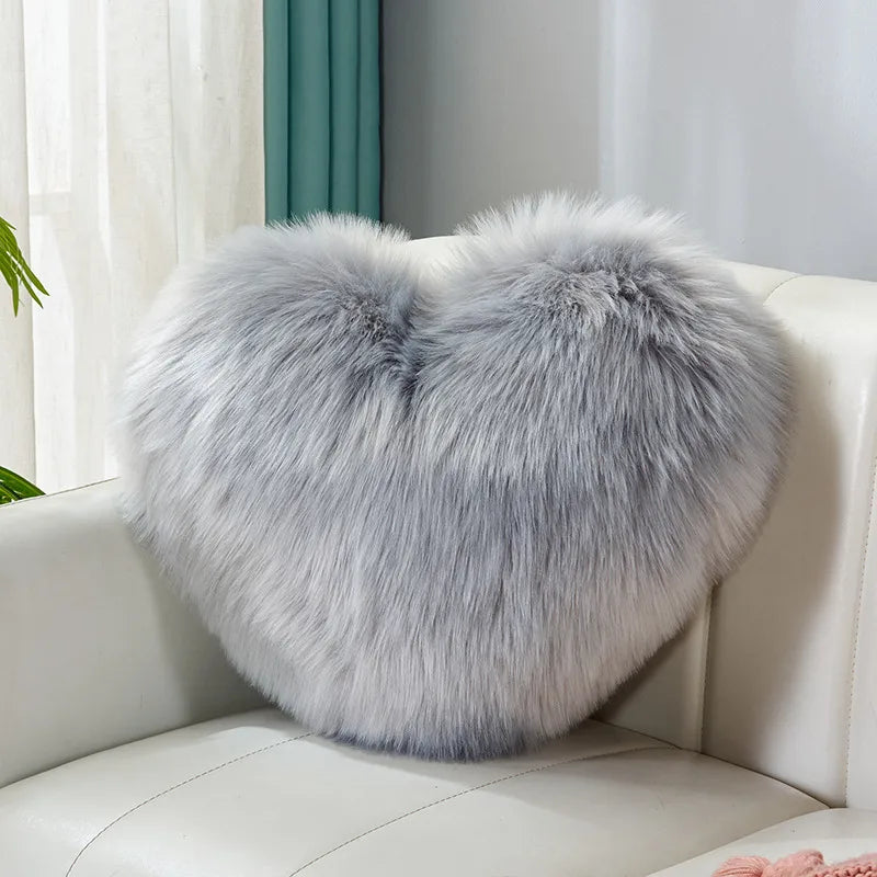 simple style classic style solid color flannel throw pillow