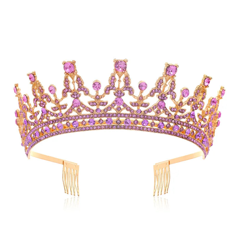 ethnic style crown alloy diamond rhinestones crown 1 piece