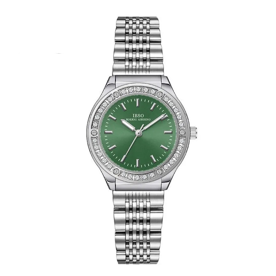 Casual Simple Style Commute Round Butterfly Double Snap Quartz Watch