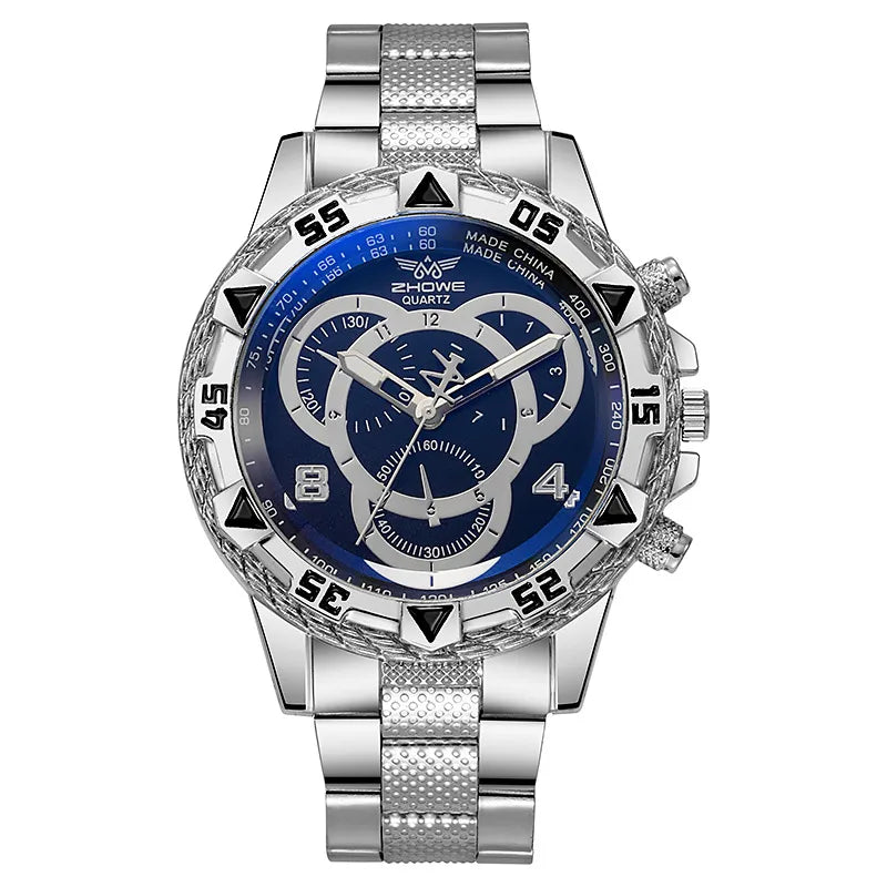 Elegant Lady Geometric Single Folding Buckle Quartz Men's Watches