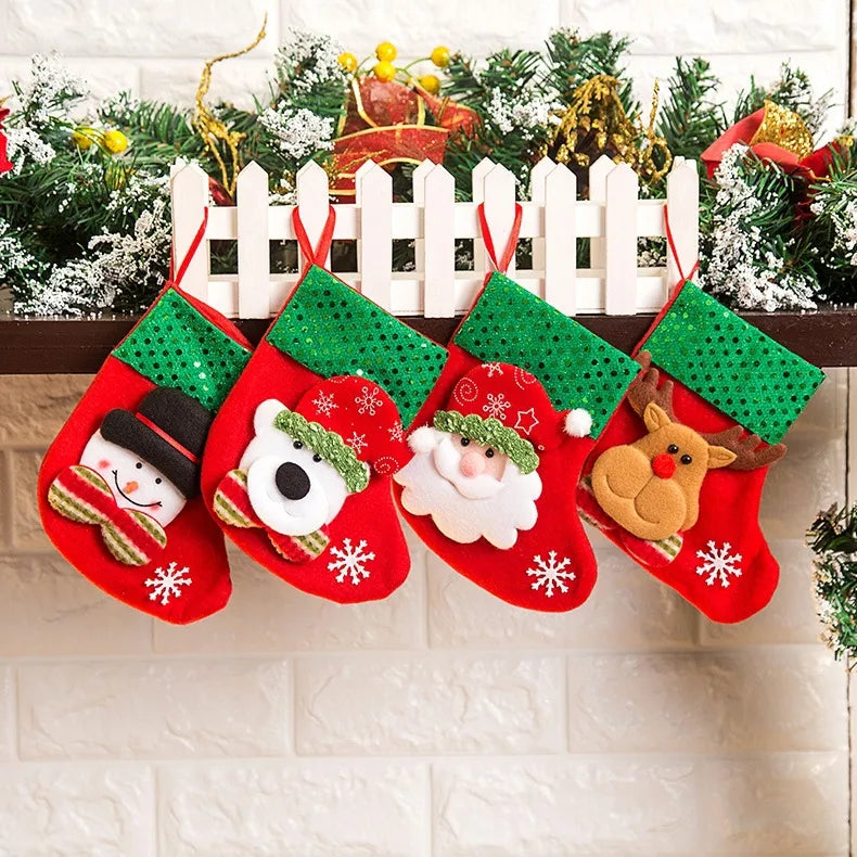 christmas cute santa claus snowman cloth party christmas socks