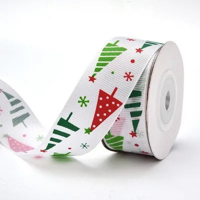 Christmas Decorative Ribbon 1cm 2cm Small Roll Colorful New Year Holiday Gift Wrapping Tassel Ribbon Jewelry Packaging Rope