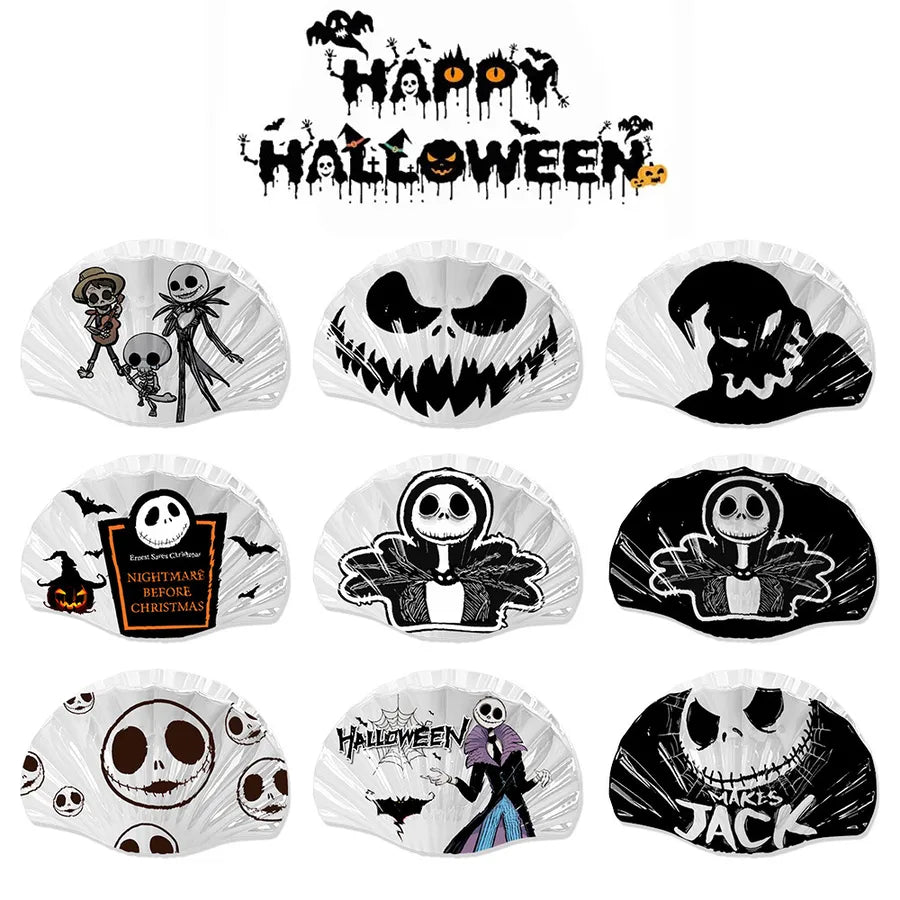Halloween Shark Hair Clip Scary Skeleton Design Christmas Nightmare Before Christmas Ghost Hair Accessories Dark Style Acrylic