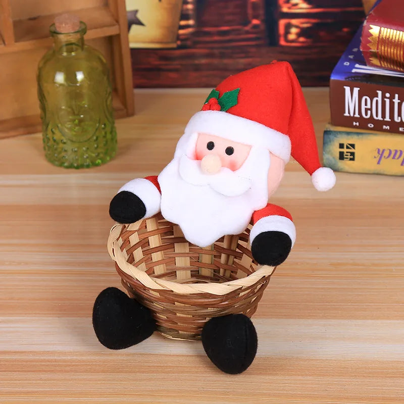 christmas cute santa claus gingerbread snowman bamboo strip party gift wrapping supplies