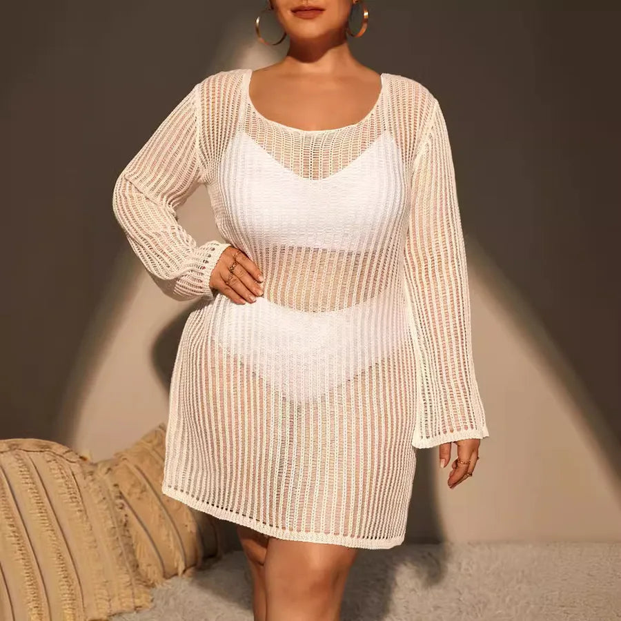 Women's Solid Color Simple Style Cover Ups