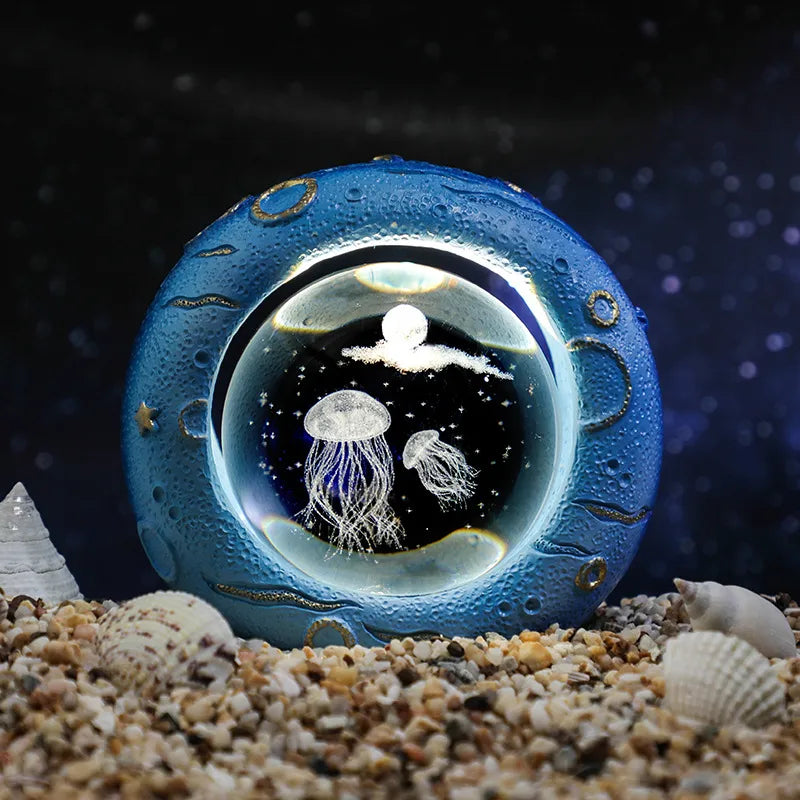 Simple Style Galaxy Dolphin Resin Crystal Lighting Accessories