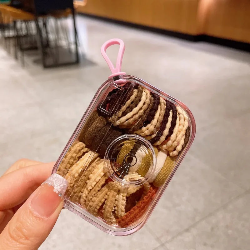 Simple Style Girl'S Camera Cloth Stripe Hair Tie