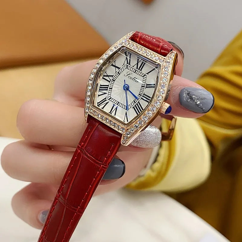 Casual Elegant Simple Style Solid Color Buckle Quartz Women's Watches
