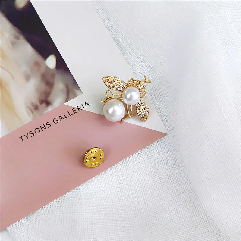 women's fashion geometric water droplets pu alloy rhinestone pearl